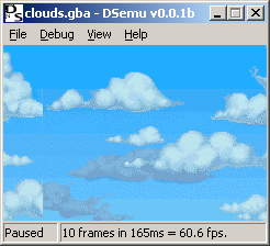 Screenshot of clouds
